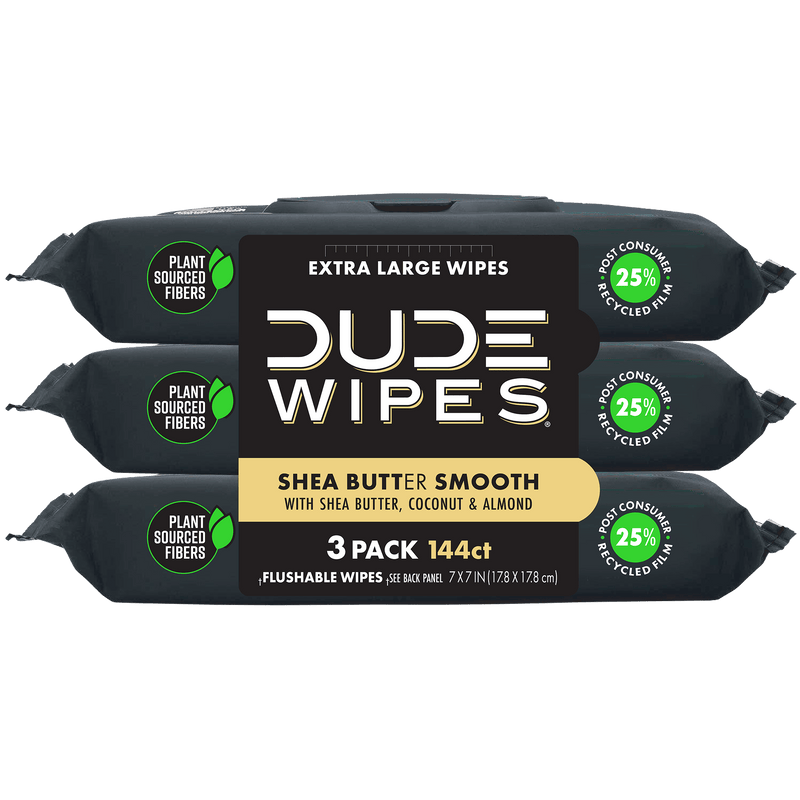 3 Pack of Shea Butter Flushable Wipes