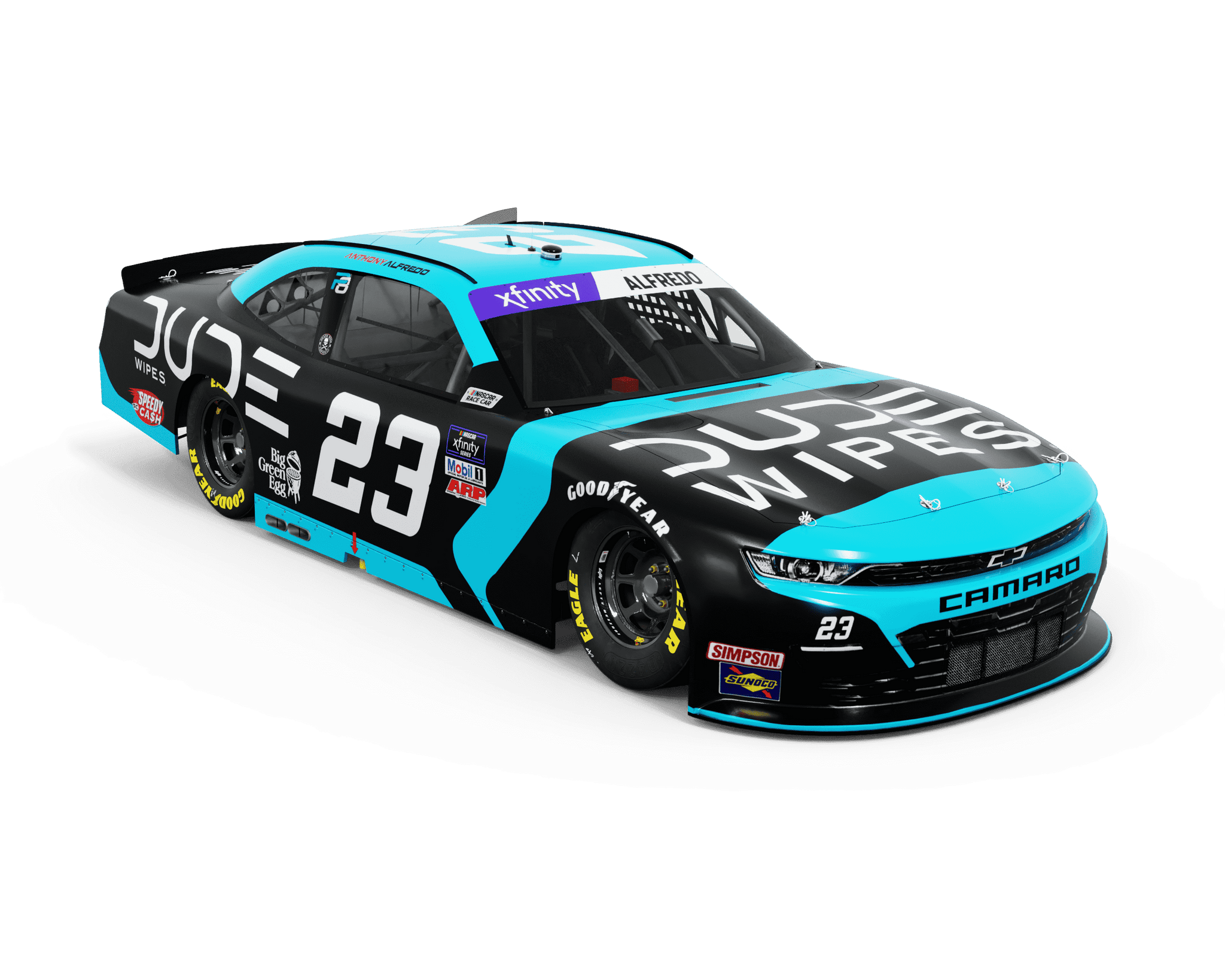 DUDE Wipes Re-Ups with Anthony Alfredo for NASCAR Xfinity Series